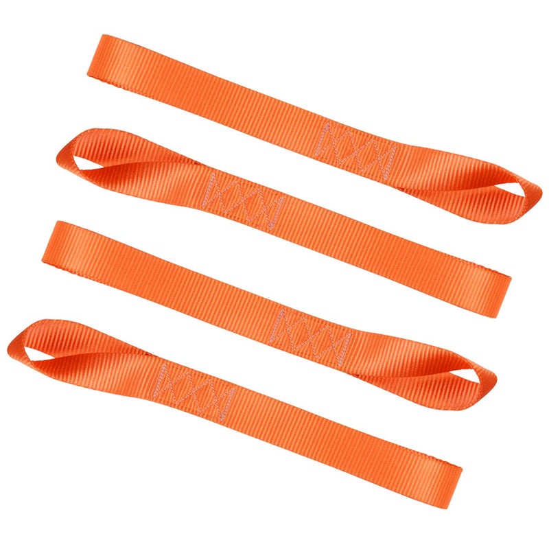 JCHL Soft Loops Tie Down Straps (4pk) 12,000lbs Max Strength 18"X1.7" Heavy Duty Motorcycle Tie Downs for use with Ratchet Strap - Secure Trailering of Motorcycles, Kayak, Jeep, ATV, UTV - Image 1